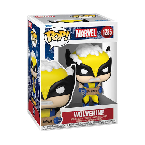 POP Marvel: Holiday- Wolverine with Sign