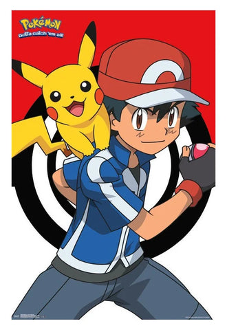 Pokemon: Ash and Pikachu Poster