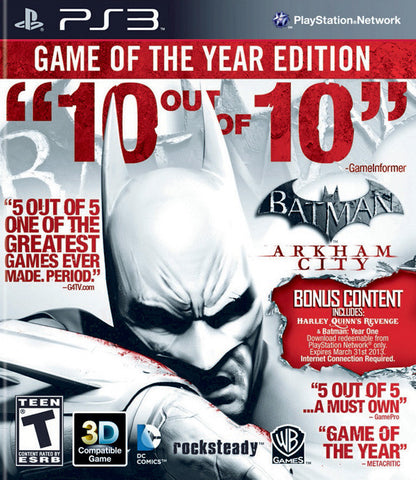 Batman: Arkham City (Game of the Year) - Playstation 3