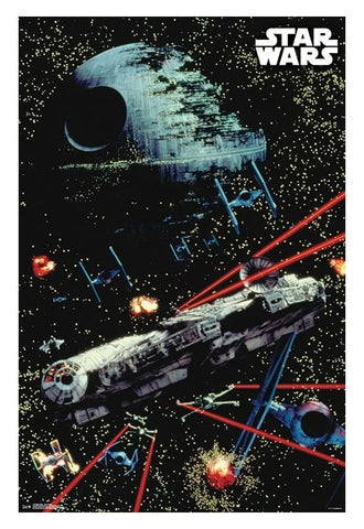 Poster: Star Wars Saga - Space Battle