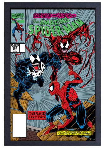 Marvel 11x17 Framed Print: Spider-Man - Venom and Carnage Cover