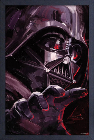 Star Wars 11x17 Framed Print: Brushed Vader