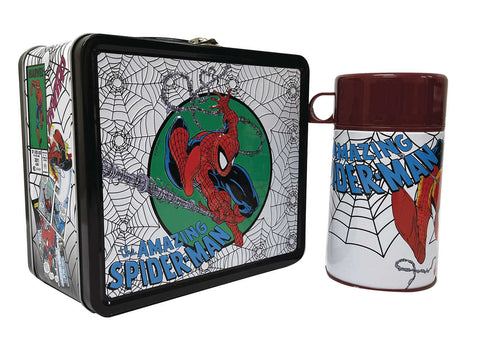 Tin Titans Marvel Spider-Man Previews Exclusive Lunchbox & Bev Container