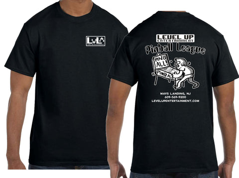 Level Up's Pinball League T-Shirt