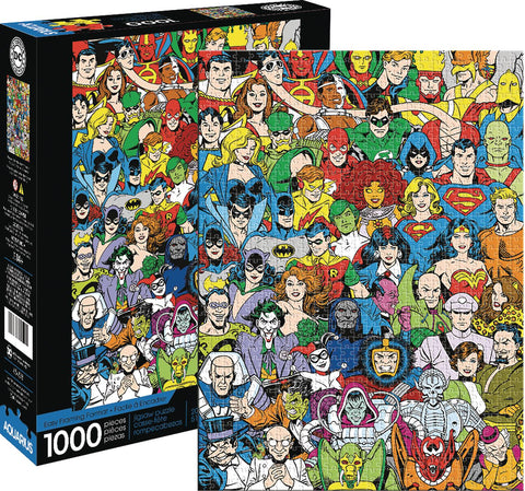 DC Comics Retro Cast 1000 Piece Puzzle