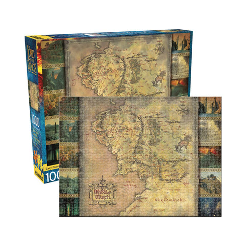 Aquarius Puzzle: Lord of the Rings Map 1000 Pieces