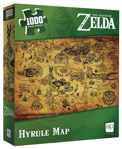 Zelda: Hyrule Map 1000 Piece Puzzle