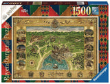 Harry Potter Hogwarts Map 1500 Piece Puzzle