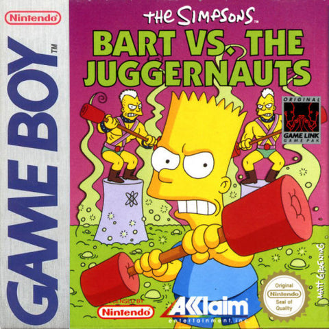 Simpsons: Bart vs the Juggernauts - Gameboy