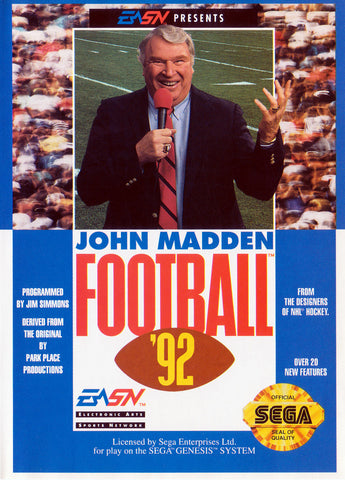 John Madden Football 92 - Genesis
