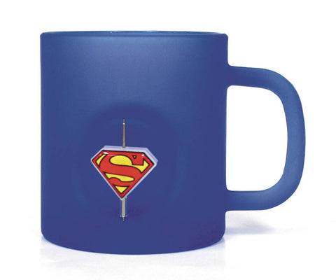 Superman 3D Rotating Logo Crystal Mug