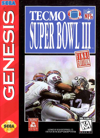 Tecmo Super Bowl 3 - Genesis